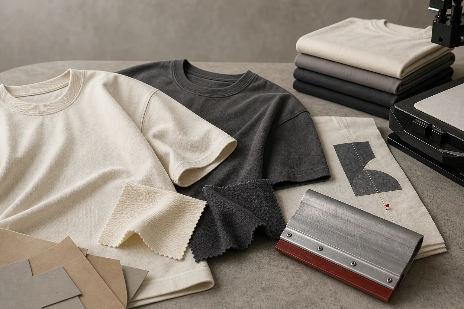 Editorial reconstruction of repeat heavyweight T-shirt development and production