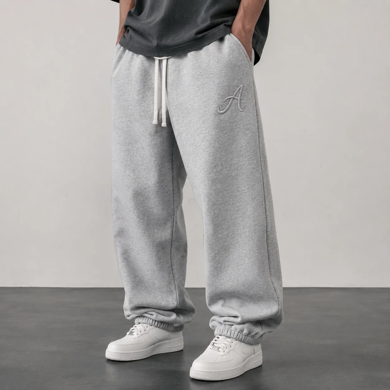 400GSM Fleece-Lined Cotton-Blend Joggers
