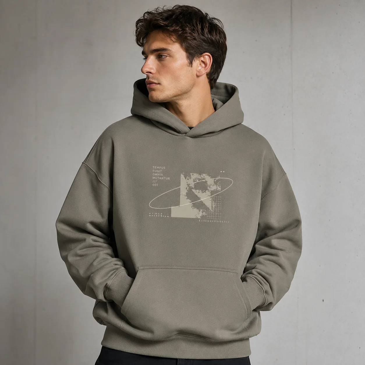 430GSM Cotton-Rich Terry Pullover Hoodie