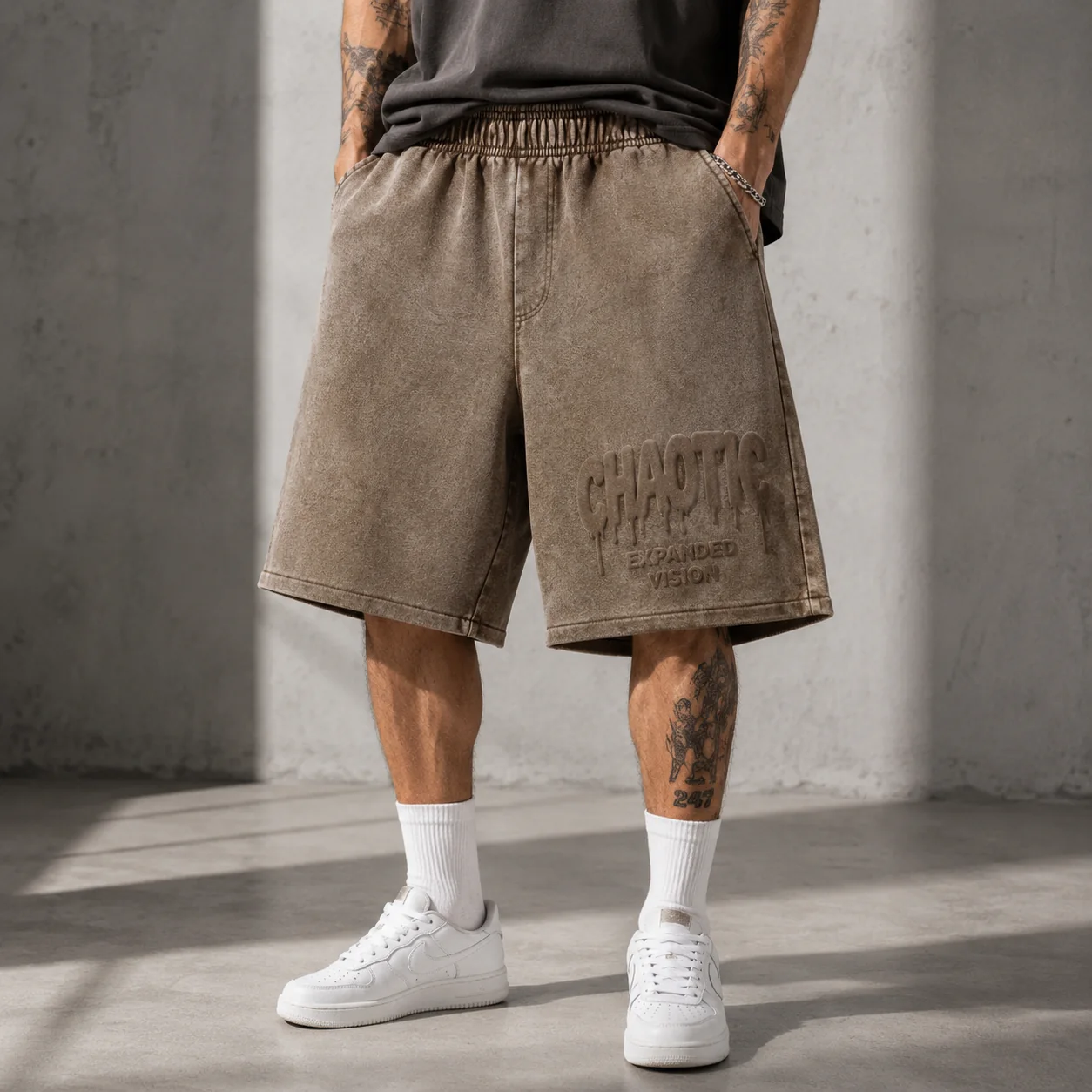 420GSM Wax-Dyed Cotton Bermuda Shorts
