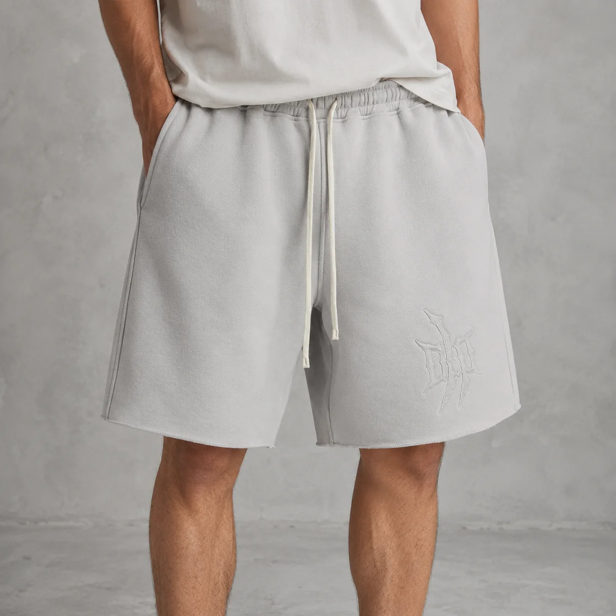 360GSM Spray-Washed Cotton-Blend Shorts