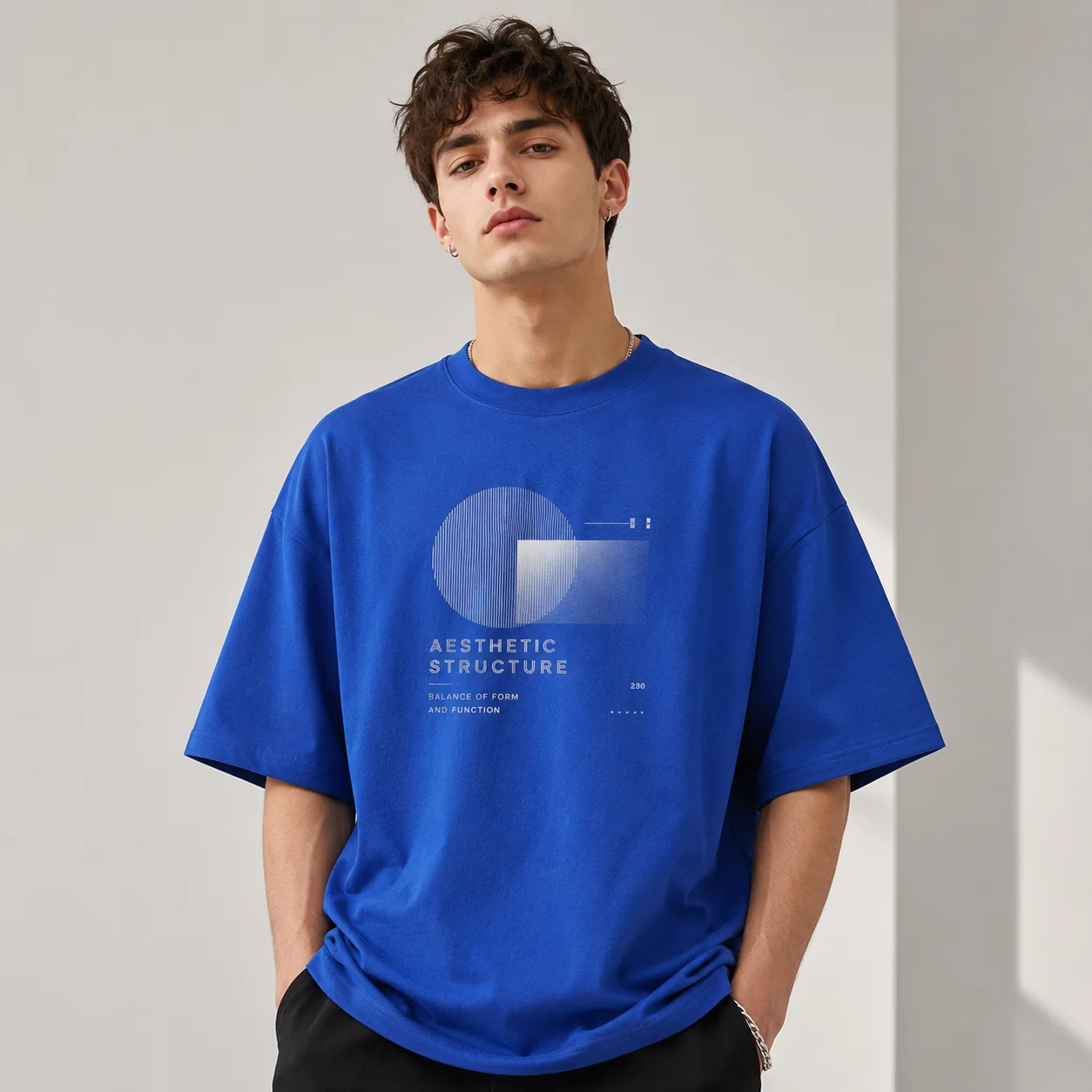 230GSM Double-Yarn Cotton T-Shirt